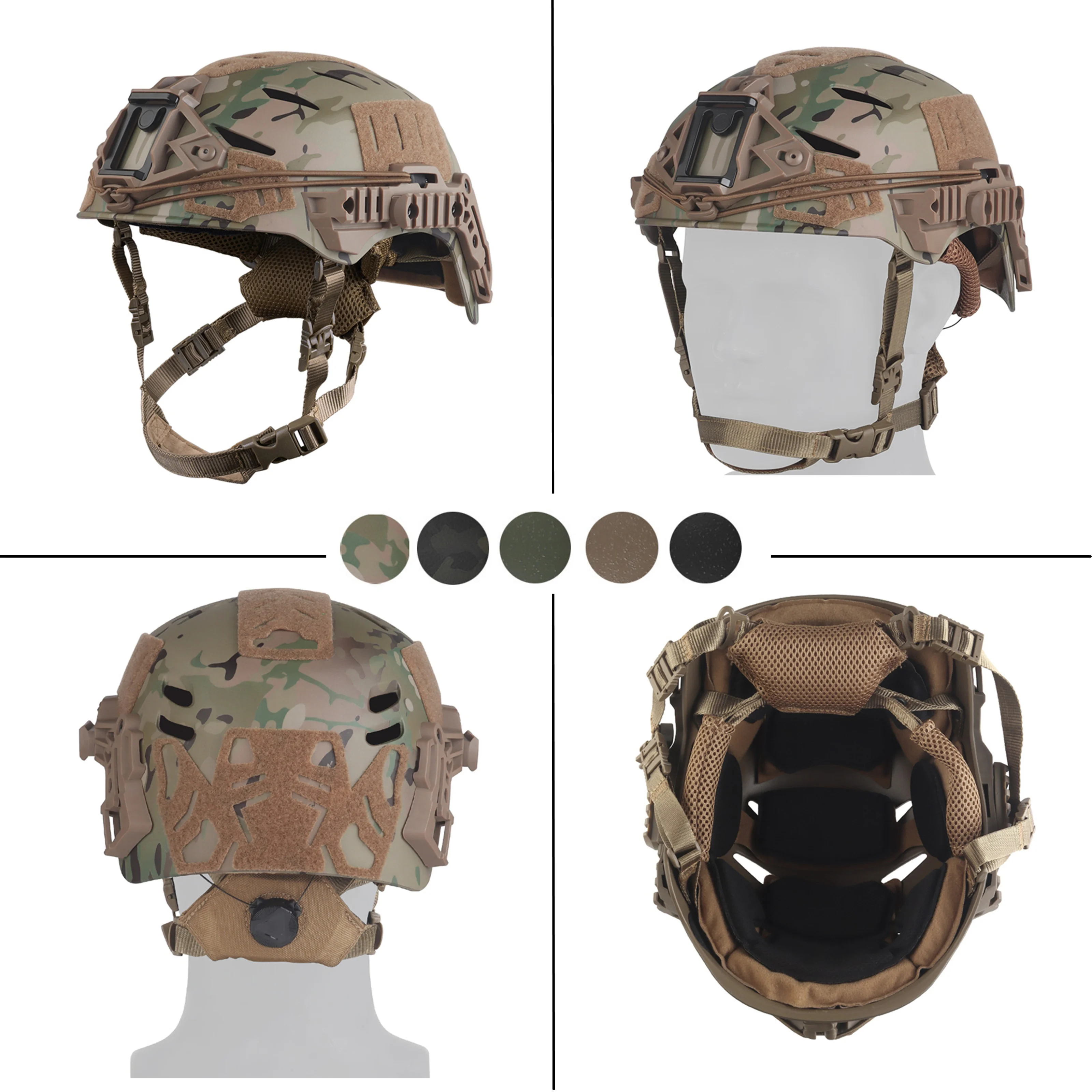 tactical-helmet-wendy30-style-paintball-airsoft-training-fast-helmets-lightweight-head-protector
