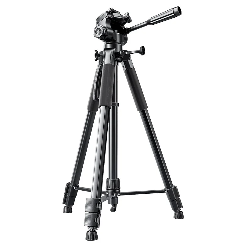 

1.75M Metal Camera Tripod 360° Panorama Video Travel Tripod Stand for DSLR Camera Smart Phone Projector Live Streaming Stand