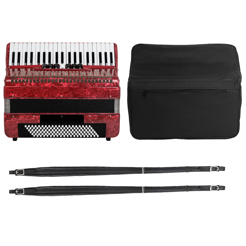 IRIN AR-120 Accordion 41 Keys 120 Bass Accordion with Bag Professional Keyboard Instrument for Grading Performance/Teaching