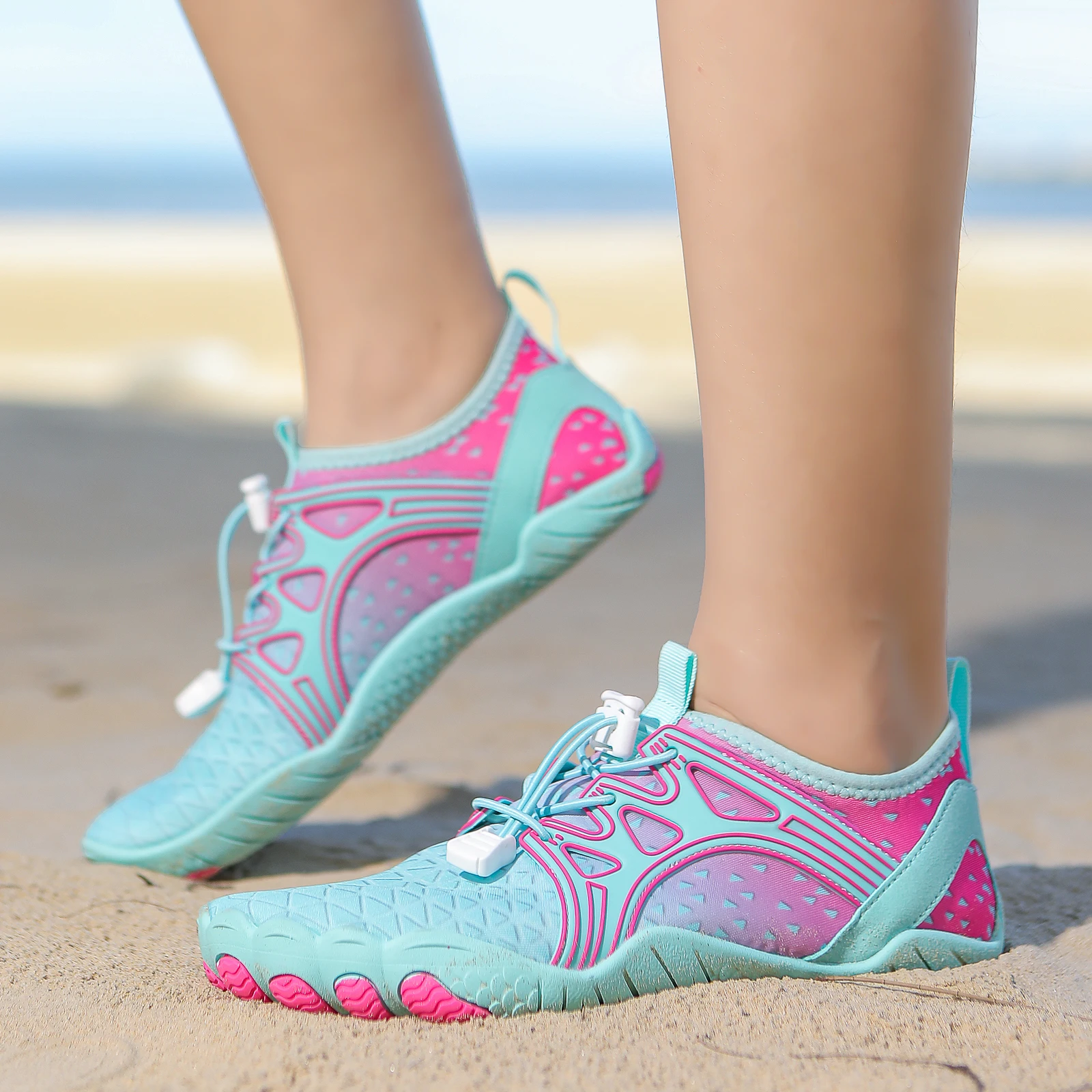 Zapatos de agua para mujer, zapatos de playa ligeros y suaves, zapatos deportivos antideslizantes de secado rápido, zapatos deportivos para Yoga en interiores, natación, vadear