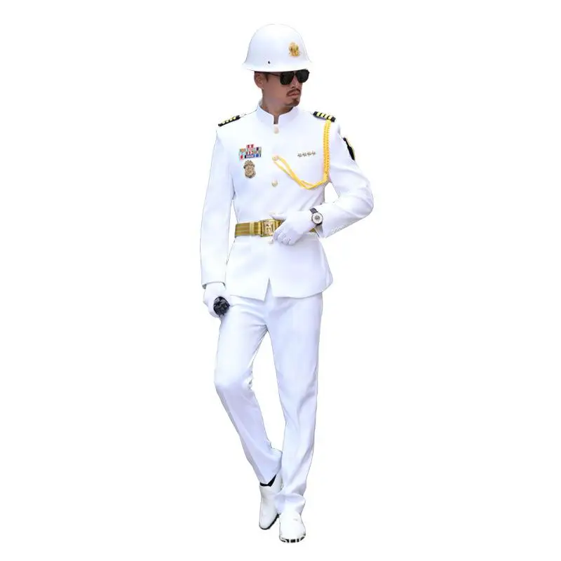 

Concierge Sales Department Long Sleeved Security Staff Clothing Spring Autumn High End White Working Clothes Uniform Set