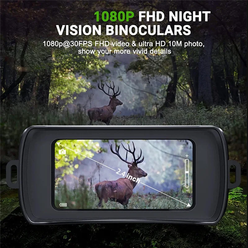 

Classy-1080P Infrared Night Vision Device 5X Binocular Day Night Use Photo Video Taking Digital Zoom For Hunting Boating Easy To
