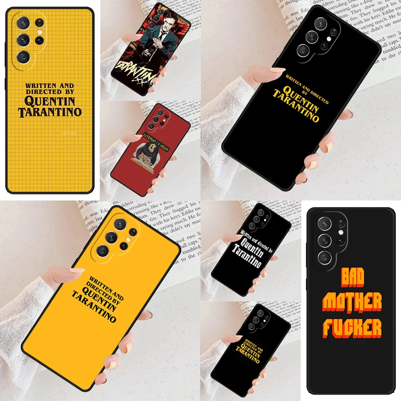 Written Directed Quentin Tarantino Phone Case For Samsung Galaxy S24 S23 S22 S21 Ultra S10 Note 10 Pro S20 Plus FE S9 S8 Cover