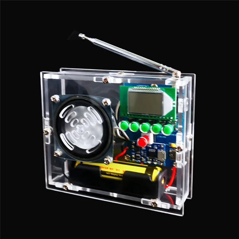 ABNG FM-радиоприемник, электронный сварочный комплект, ЖК-дисплей, DIY электронный для самостоятельной сборки и пайки, запасные части C-