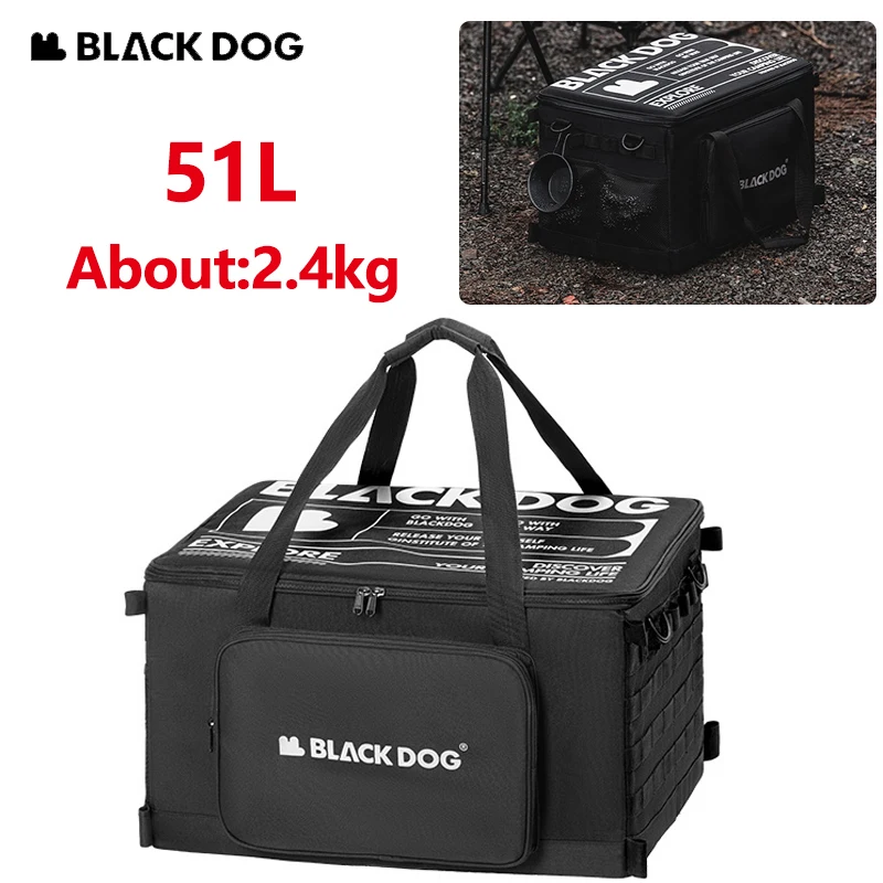 

Naturehike Blackdog 51L Storage Bag 600D Oxford Large Capacity Handbag Outdoor Travel Tool Box Camping Accessories Tactical Bag