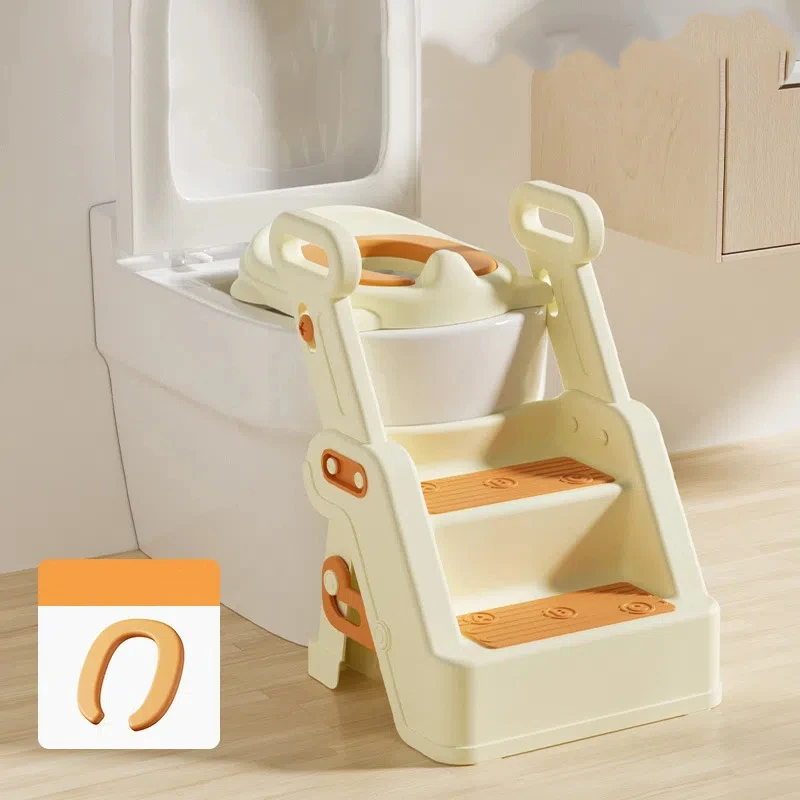 Bangku Tangga Latihan Toilet Anak – Riser Kursi Potty Lipat Anti Selip untuk Anak Laki-Laki/Perempuan Mendukung 60kg – Penggunaan di Rumah/Perjalanan