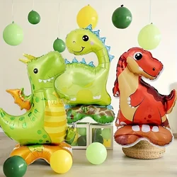 3/1pcs Fashion Green Birthday Forest Party Dinosaur Aluminum Film Balloon Set For Children's Party Decoration Dinosaur Balloon