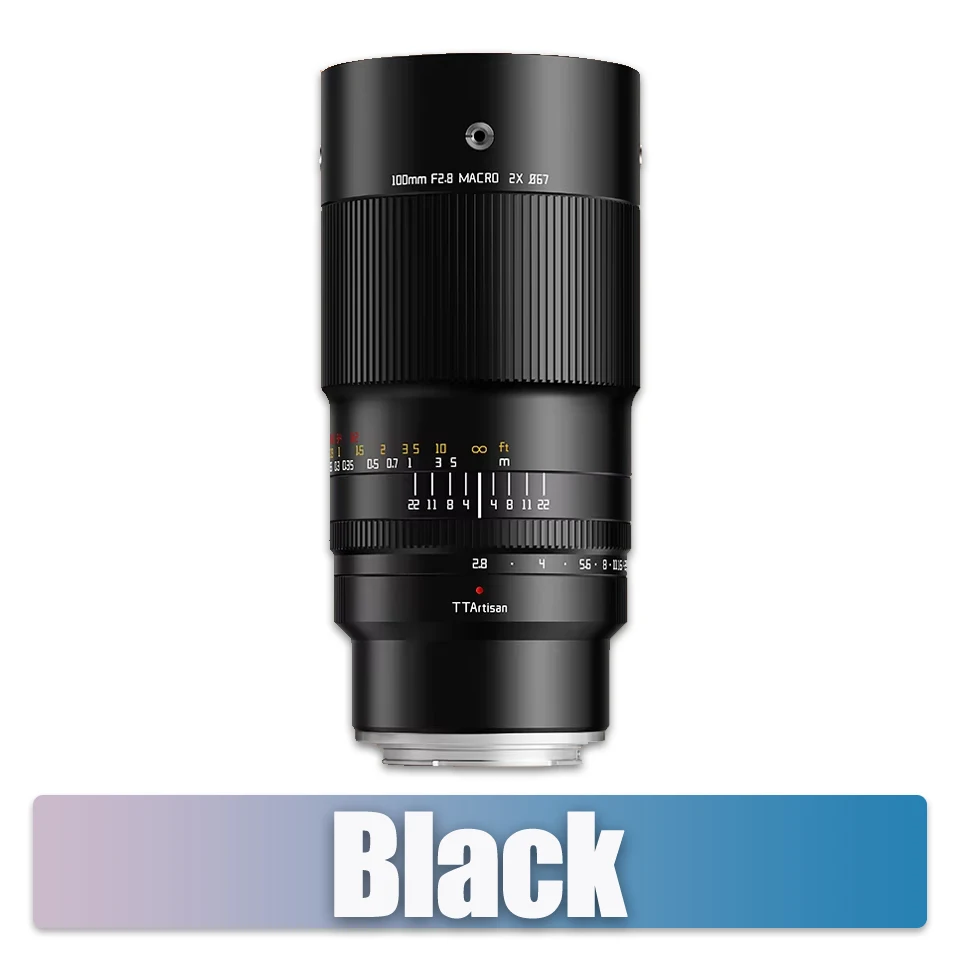 TTARTISAN 100mm F2.8 Macro 2x lens voor insectfotografie met Sony E, Fuji XF, GFX, Canon RF, EF, Nikon Z, F, L-vatting, Z6, XT100