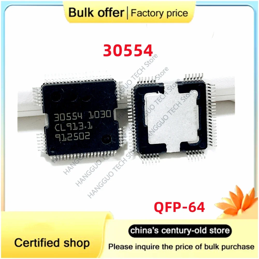 

Free Shipping original 30554 QFP-64 For Audi Benz computer board power driver chip ME9.7 ECU driver IC chip