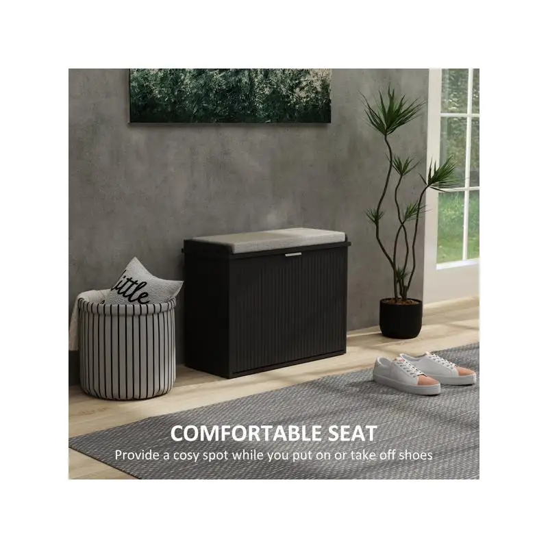 مقعد تخزين - منظم أنيق وعملي للاستخدام المنزلي والمكتبي، مثالي لغرفة المعيشة أو المدخل أو غرفة النوم،