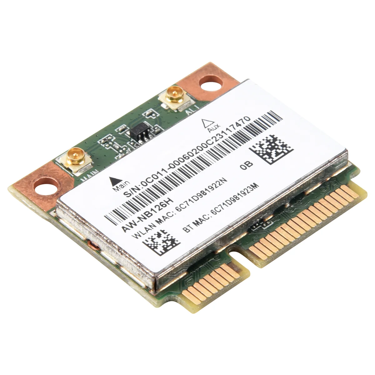 SMIEA SSEA New for AzureWave AW-NB097H AW-NB100H AW-NB126H AR3012 AR5B225 Half Mini PCI-E Wifi BT4.0 Wlan Wireless Card