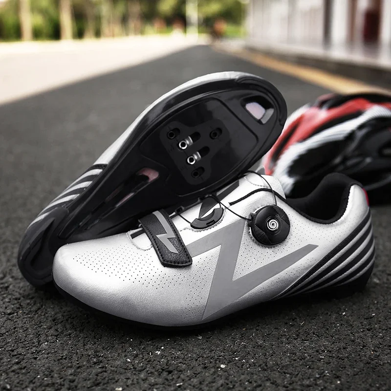 

Breathable Cycling Shoes for Men and Women, Rubber Sole, Self-Locking, Road Bike Sneakers, Bicycle Racing Sports Shoes