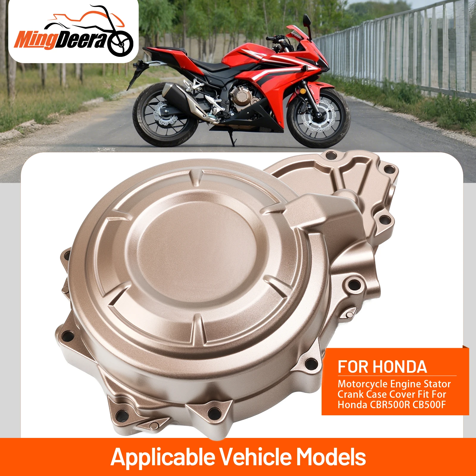 

Engine Cover Stator Housing Fit For Honda CBR500R CB500F 2019-2021 Aluminum Motorcycle Crankcase Cover With Seal Gasket