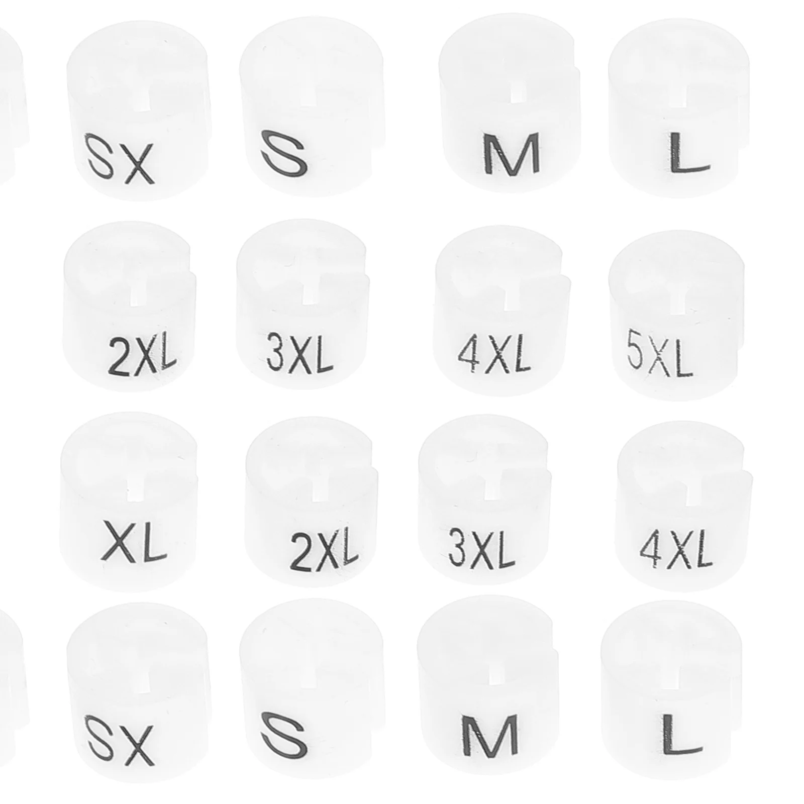 

200Pcs Plastic Clothes Hanger Markers Size Tag Numbers for Quick Identification Organized Wardrobe Retail Clothing Display