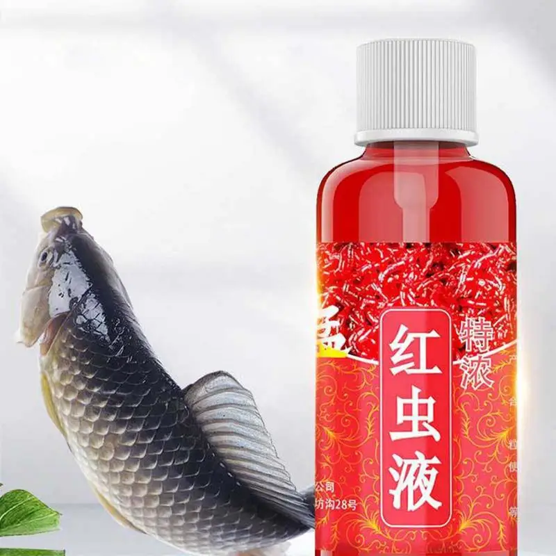60ml konzentrierte rote Wurm flüssigkeit starker Fisch Lockstoff Fisch köder Barsch Fisch köder Lockstoff Enhancer Geruch Köder Tackle Flüssigkeit