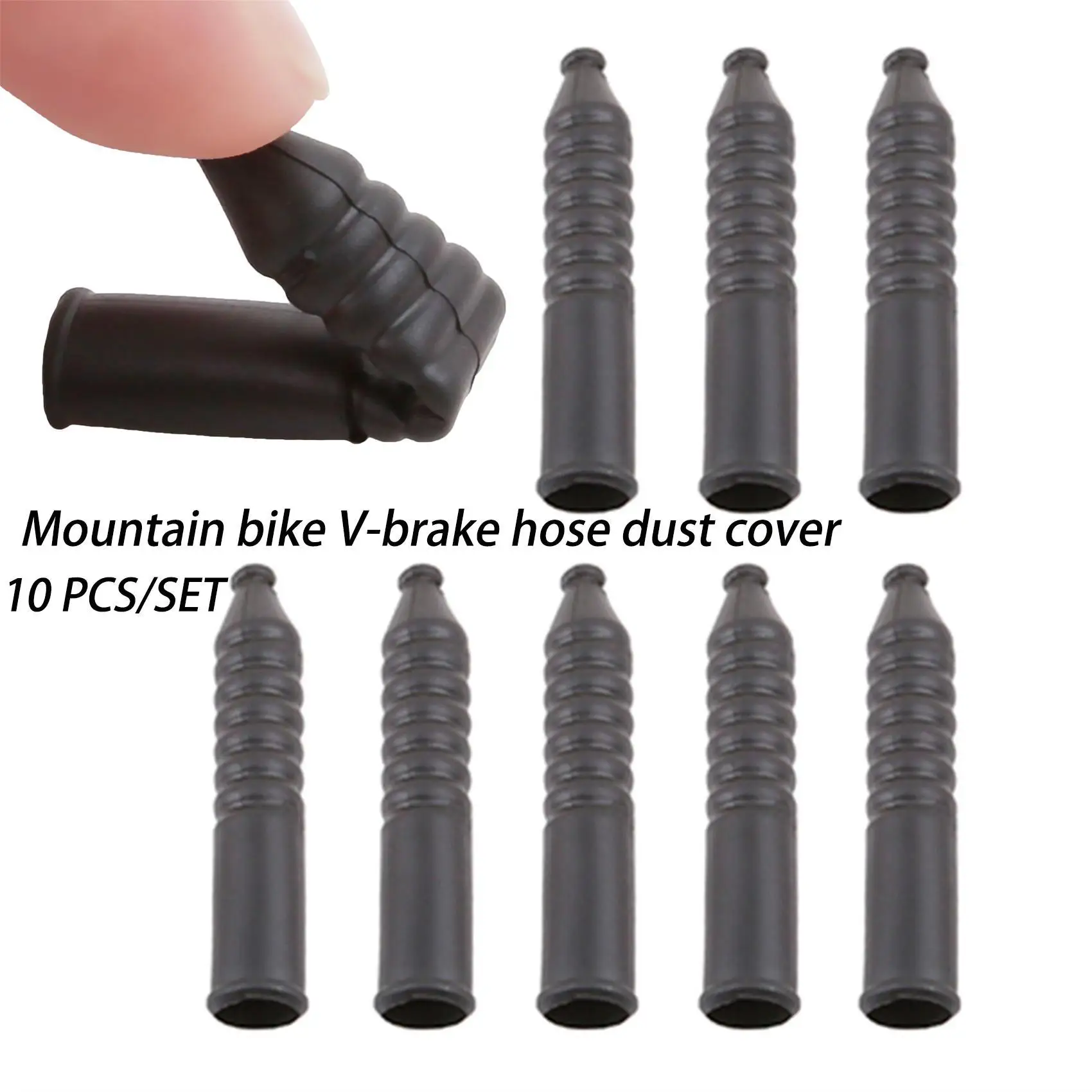 

10 pcs/pack V Brake Line Rubber Hose V Brake Dust Cover Mtb V Brake Line Protection Cover Rubber Sleeve