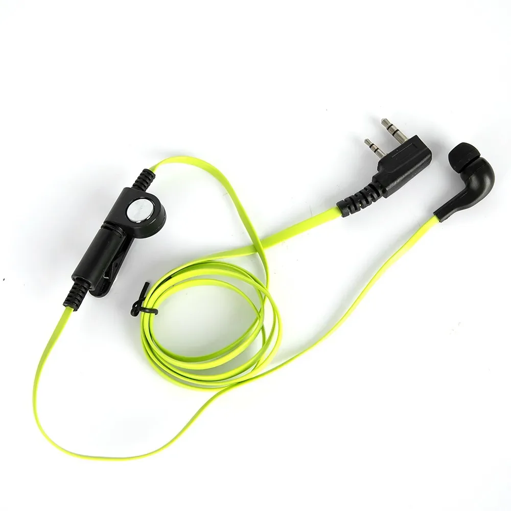 Green Fashion Noodle style earbud headphone K plug for KENWOOD Baofeng BF888s UV5R UV82 Wouxun TYT Puxing etc walkie talkie