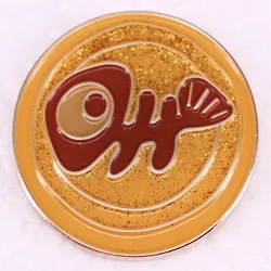 Splatoons Enamel Pin Glitter Golden Egg Salmon Brooch Video Game Fans Gift Memorabilia Jewelry Backpack Decorate