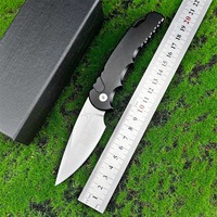 HAOAO T501 Mini Folding Knife D2 Blade  Aluminum Handle Stainless Steel Survival Knife Outdoor Pocket Knife EDC Camping Knife