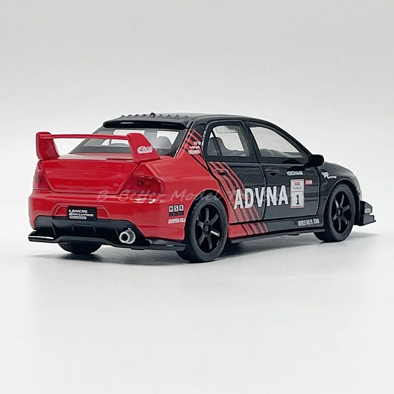 Modèle de voiture moulé sous pression 1:32, jouet Lancer EVO, retirer avec son et lumières, réplique Miniature