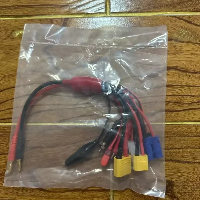 XT60 8-in-1 Multi-functional Charging Cable 14AWG EC3/T-Plug/4.0MM Banana Head Soft Silicone Wire Lithium Battery Charging