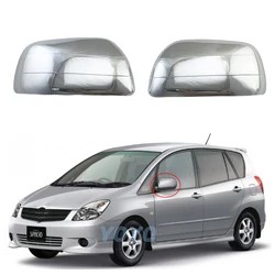 2Pcs Car Chrome Rearview Accessories Plated 2001 2002 2003 2004 For Toyota Corolla Spacio Door Mirror Cover Trim