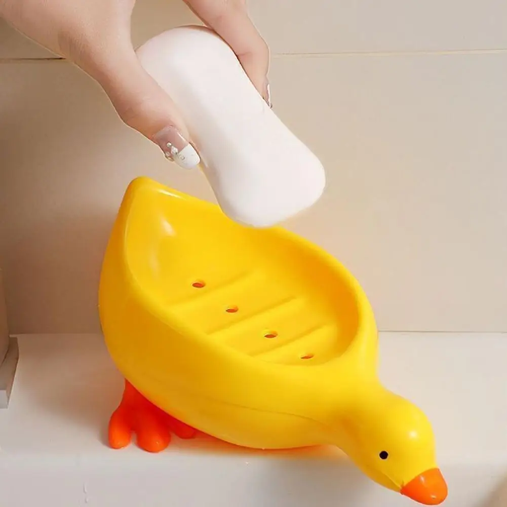 Cute Cat Duck Shape Soap Box Soap Dish Drainable Storage Holder Soap Container Storage Dish Household Bathroom Accessories view 6