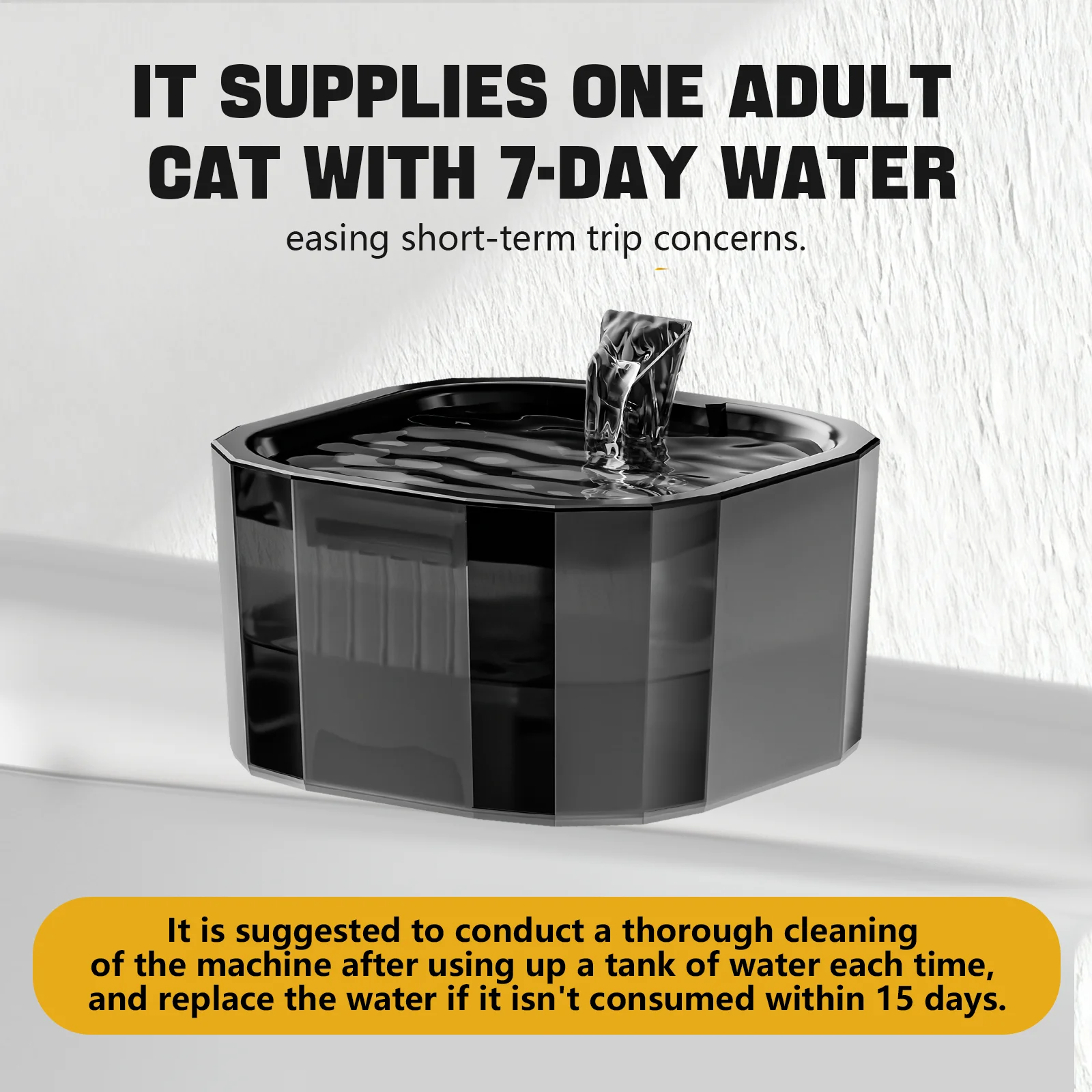 猫用ウォーターファウンテン ペット用給水器 1.5L 自動循環フィルター付き USB電動 静音 多機能 猫用ウォーターディスペンサー