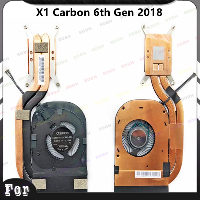 *BDBH New Original For Laptop Lenovo ThinkPad X1 Carbon 5th Gen X1 Carbon 6th CPU Cooling Fan Heatsink Radiator Cooler 01YR159
