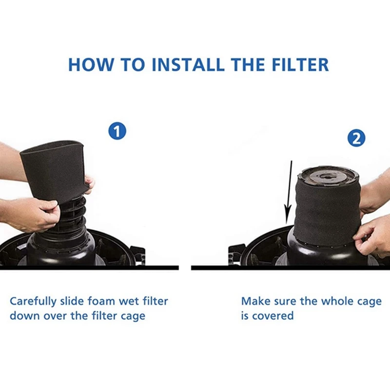 6 แพ็ค 90585 เครื่องดูดฝุ่นโฟมกรองโฟมสําหรับ Shop Vac เปียกแห้งเครื่องดูดฝุ่นเปลี่ยนชิ้นส่วน 9058500