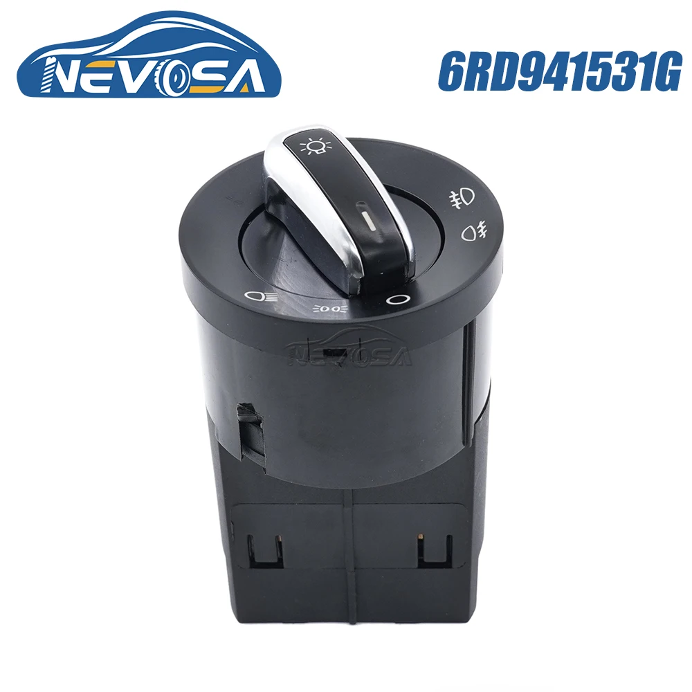 NEVOSA 6RD941531G For Audi A4 8E B6 TT 8N Transporter T5 Auto Headlight Fog Lamp Light Control Switch Adjustment Button 17Pins