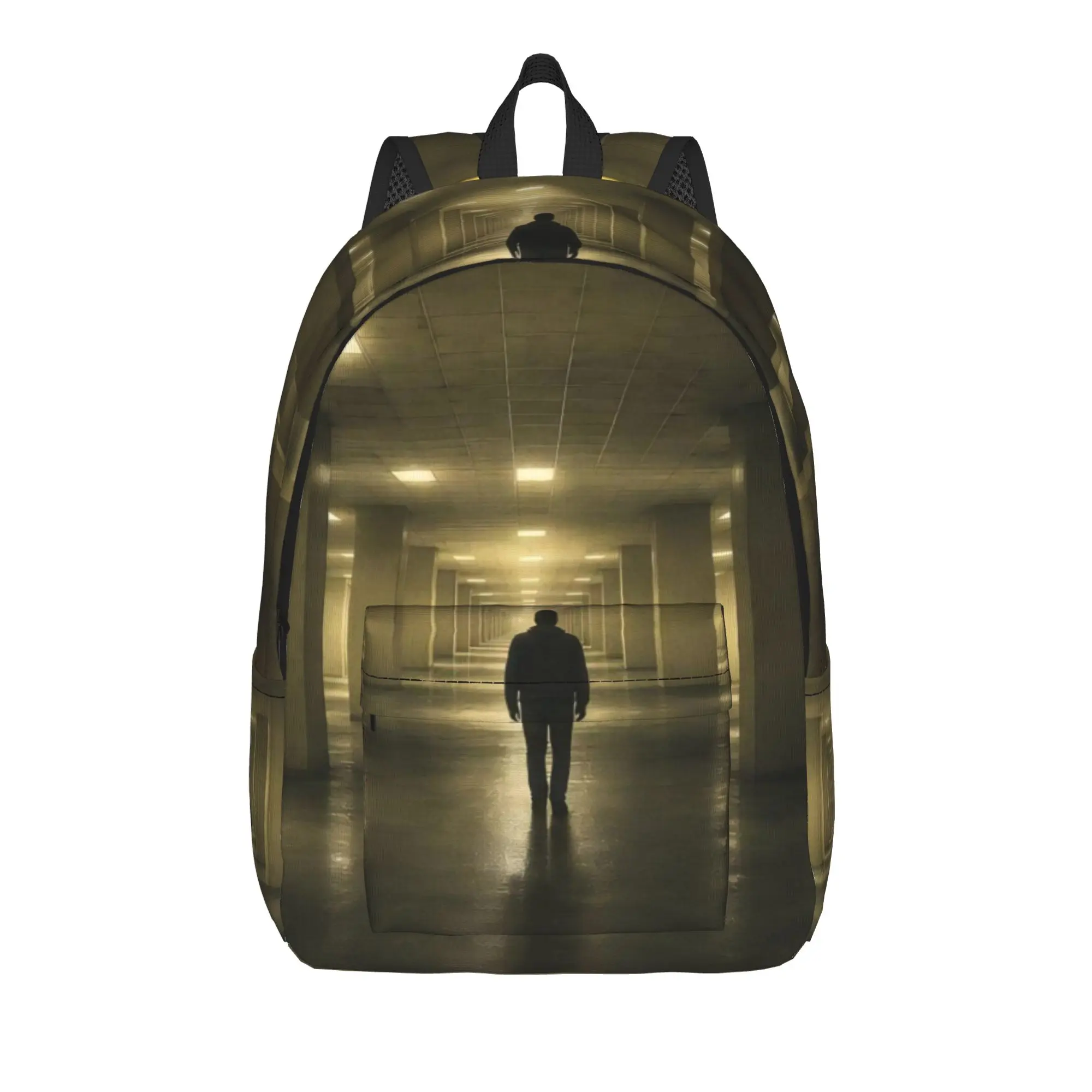 Backrooms Horror Movie 2026 Cool Backpack Lightweight Student Work  Daypack for Men Women College Canvas Bags