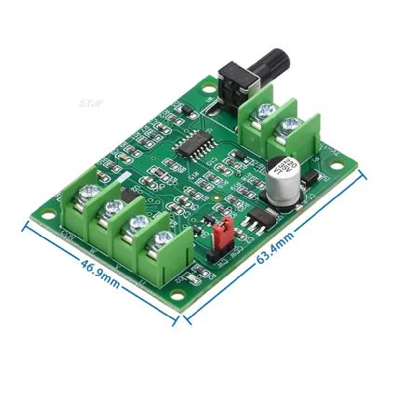 กระดานควบคุมขับจอ DC ไร้แปรงถ่าน5V 12V พร้อมแรงดันไฟฟ้าย้อนกลับการป้องกันกระแสเกินสำหรับฮาร์ดไดรฟ์มอเตอร์3/4สายไฟ