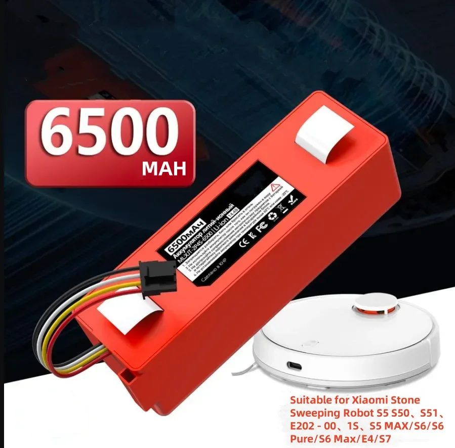 

Оригинальный аккумулятор 14,4 В для Xiaomi Roborock S50 S51 S55, замена робота-пылесоса, литий-ионный аксессуар