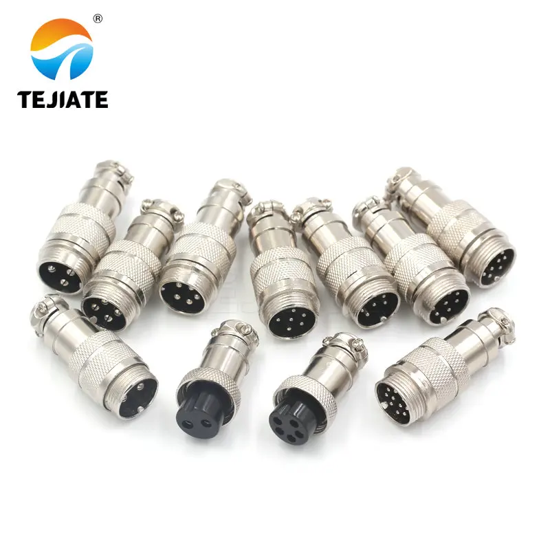 1set Gx16 butting aviation connector plug docking femal & mele 2pin 3pin 4pin 5pin 6pin 7pin 8pin 9pin 10pin circular connector