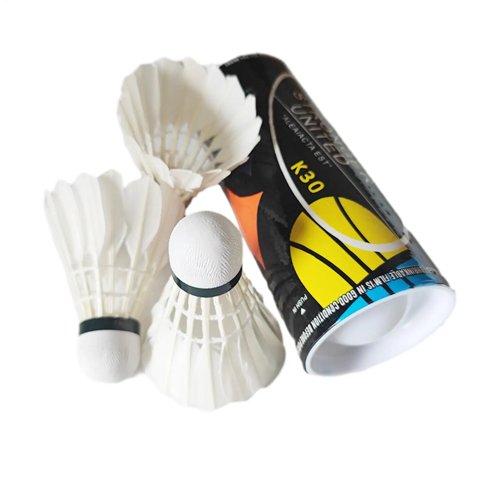 

3 шт., волан для бадминтона, воланы King Duck, белый тренировочный волан, высокоскоростные мячи для бадминтона