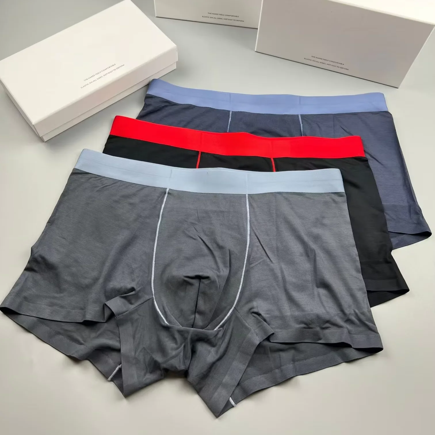 

Lemon 3Pcs/Men's Underwear Fashion Underwear High Stretch Boxer Shorts Breathable Soft Modal Men's Shorts Comfortable