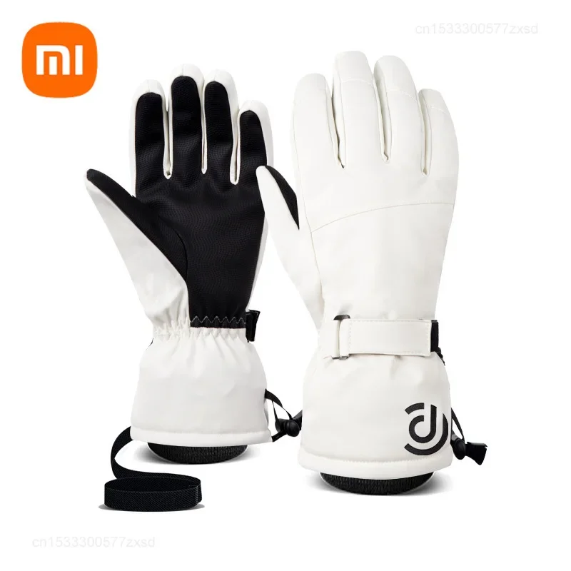 Xiaomi Men Women Winter Ski Gloves Waterproof Touch Screen Warm Full Fingers Anti-Slip Skiing Cycling Outdoor Snow Sports Gloves