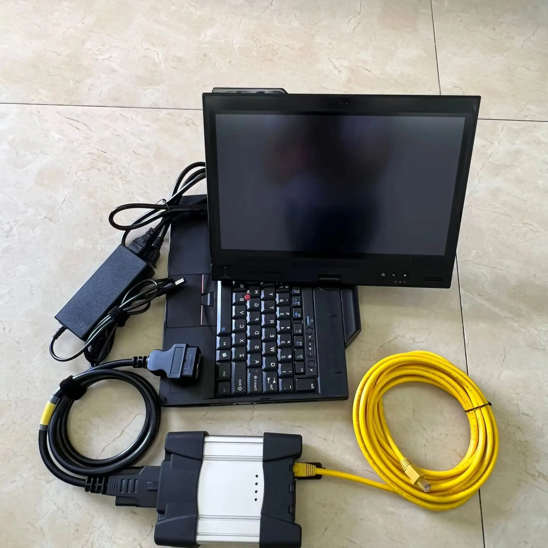 for BMW ICOM Next Interface OBD2 Diagnostic Tool Scanner Plus Software V2026.05 SSD HDD in X220t i5 Laptop Full Set