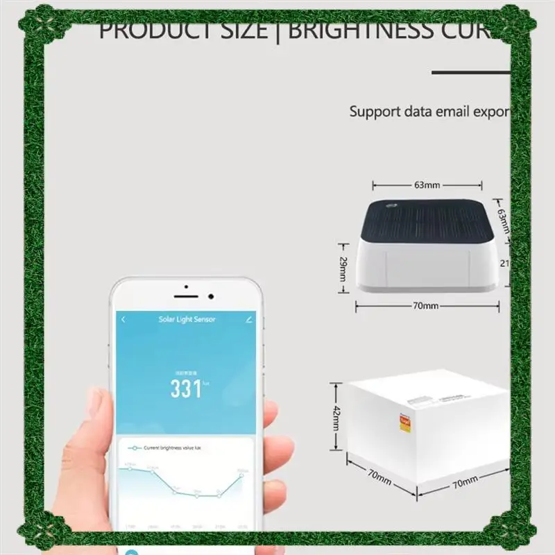 24-Hour Delivery IP65 Waterproof Solar Light Sensor Tuya Zigbee Outdoor Brightness Detector Real Time Luminance Monitoring