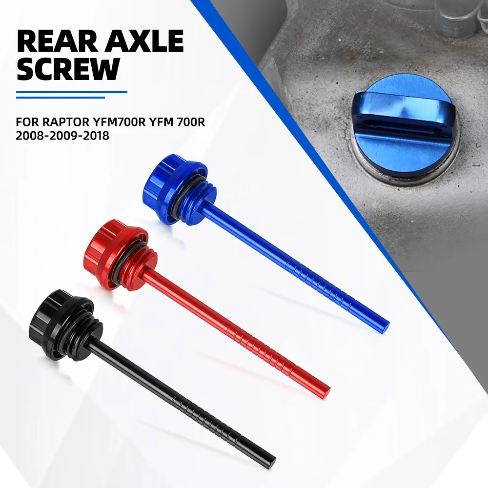 

FOR YAMAHA RAPTOR YFM700R YFM 700R 2008-2009-2018 2017 2016 2015 2014 2013 2012 Motorcycle Rear Axle Screw Aluminum YFM 700 R
