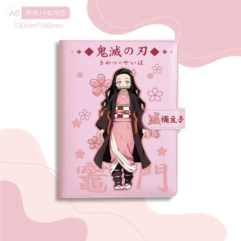 Demon Slayer Anime Notebook, Nezuko, Agatsuma, Zenitsu, Kamado, Tanjiro, New Creative, High-Looking, PU Waterproof Notebook