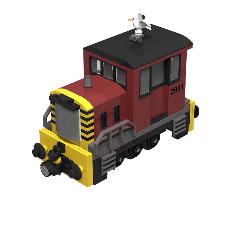 Popular Anime Model MOC Building Bricks Railway Shunting Engine Modular Technology Children Holiday Gifts Assemble Toys Suit