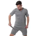 Dark gray v-neck