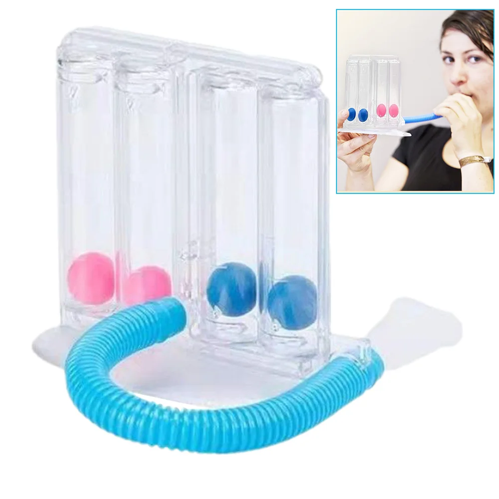 4 Balls Incentive Spirometer Device Effective Natural Lung Function Training Device Boost Lung Capacity for Daily Exercise