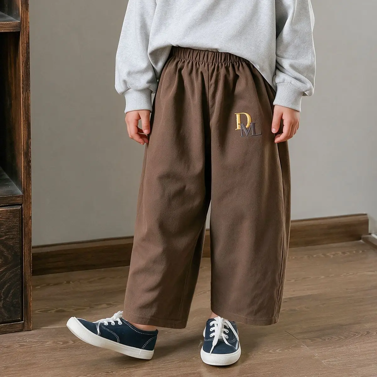 Spring Autumn New Kids Cotton Pants Solid Color Casual Trousers Korean Children Clothes For Boys and Girls