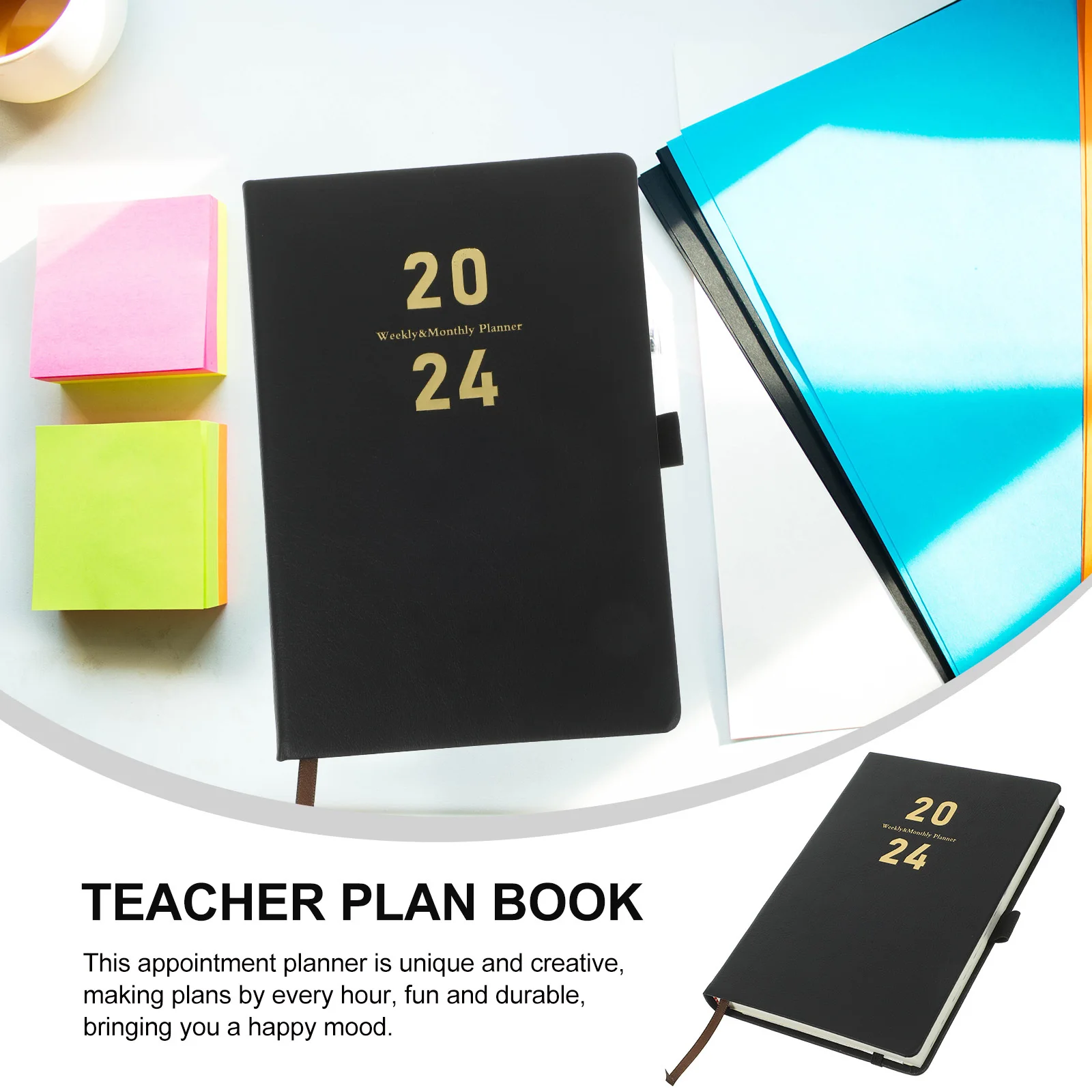 2024 مخطط أسبوعي، تقويم دراسة خفيف الوزن، سطح أملس، مفكرة فعالة للعمل، جدول المدرسة، لوحة موعد #3