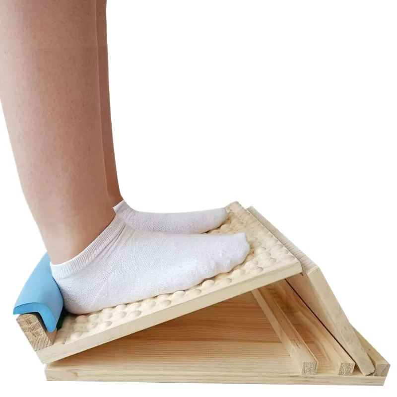 

Stretching Plate Oblique Pedal Stretching Artifact Standing Rehabilitation Equipment Calf Slim Leg Fitness Solid Wood relaxing