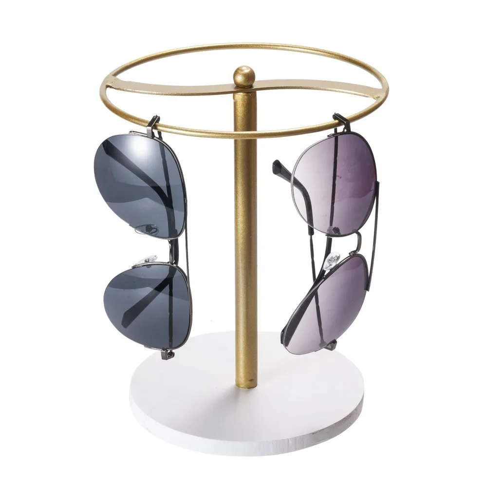 

with Anti-Slip Base Sunglass Storage Holder Space Saving Desktop Eyewear Display Stand Metal Glasses Storage Shelf Office