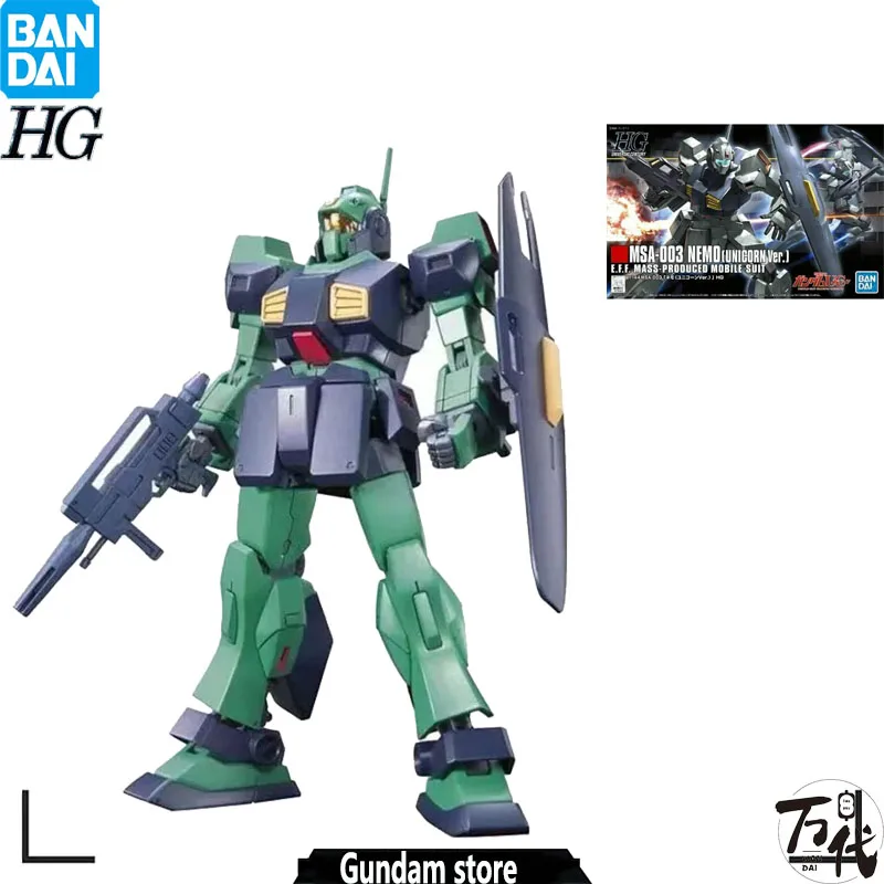 BANDAI GENUINE MODEL KIT GUNDAM ANIME FIGURE HGUC MSA-003 NEMO UNICORN ANIME ACTION FIGURE COLLECTION GUNPLA TOYS FOR CHILDREN